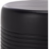 image:imageSAFAVIEH Outdoor Patio Furniture Collection  Astrid Sandy Beige Ficonstone Low Wide Side Table Round Modern Patio Accent Table Fully Assembled PAT1538BBlack