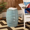 image:imageSafavieh ACS4575A Home Kita White Ceramic 19inch IndoorOutdoor Side Table Garden StoolBlue