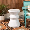 image:imageSafavieh ACS4576A Home Larsa Light Blue Ceramic 19inch IndoorOutdoor Side Table Garden StoolWhite
