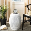 image:imageSafavieh Diamond Ceramic Decorative Garden Stool WhiteWhite