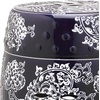 image:imageSafavieh Midnight Flower Ceramic Decorative Garden Stool Navy and White