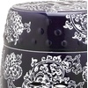 image:imageSafavieh Midnight Flower Ceramic Decorative Garden Stool Navy and White