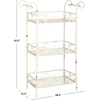 image:imageSafavieh Outdoor Collection Noreen Antique White 3 Tier ShelfAntique White