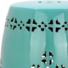 image:imageSafavieh Quatrefoil Ceramic Decorative Garden Stool Light BlueLight Blue