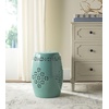 image:imageSafavieh Quatrefoil Ceramic Decorative Garden Stool Light BlueLight Blue