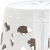image:imageSafavieh Stencil Blossom Ceramic Decorative Garden Stool Antique WhiteAntique White