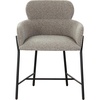 image:imageSAFAVIEH Couture Charlize Velvet Dining ChairLight GreyBlack