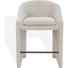 image:imageSAFAVIEH Couture Collection  Kagan Olive Green Chenille 27 Inch Counter Stool Upholstered CounterHeight Seating with Curved Back Fully Assembled SFV4857BCreme