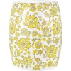 image:imageSAFAVIEH Home Collection Rainer WhiteYellow Floral Ceramic Decorative Garden Stool Fully Assembled