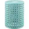 image:imageSAFAVIEH Home Collection Sayre Cream Ceramic 18inch Decorative Accent Garden Stool for Living Room Bathroom Patio Side Table Plant Stand Fully AssembledRobins Egg Blue