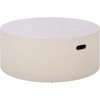 image:imageSAFAVIEH Outdoor  Georgia Round Coffee Table  White  Fully Assembled  Weather Resistant  Ideal for Deck Patio Backyard 315 W x 315 D x 124 H PAT1303CWhite