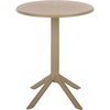 image:imageSAFAVIEH Outdoor Patio Furniture Collection  Stella Beige Round Bistro Table Fully Assembled Outdoor Patio Table Compact Modern Design WeatherResistant Accent PAT4705BBeige