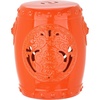 image:imageSafavieh Castle Gardens Collection Dragon Coin Antique White Glazed Ceramic Garden StoolOrange