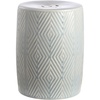 image:imageSafavieh Home Hemdi Light Blue Ceramic 18inch IndoorOutdoor Garden Stool Side Table