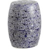 image:imageSafavieh Home Lorey Blue and White Ceramic 18inch IndoorOutdoor Garden Stool Side Table