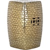 image:imageSafavieh Jasmine Glazed Ceramic Decorative Garden Stool SilverGold