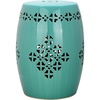 image:imageSafavieh Quatrefoil Ceramic Decorative Garden Stool Light BlueLight Blue