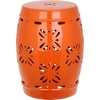 image:imageSafavieh Sakura Glazed Ceramic Decorative Garden Stool OrangeOrange
