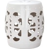 image:imageSafavieh Stencil Blossom Ceramic Decorative Garden Stool Antique WhiteAntique White