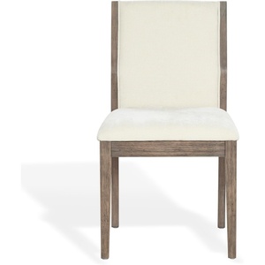 image:imageSAFAVIEH Couture Collection  Doriella Walnut Wood Dining Chair Set of 2 Modern Upholstered Dining Side Chairs with Padded Seat amp Curved Back SFV4276ASET2WalnutBeige
