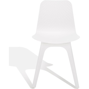 image:imageSAFAVIEH Couture Collection Damiano Retro Grey Molded Plastic Dining Chair Set of 2White