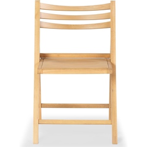 image:imageSAFAVIEH Couture Collection Jacie Black Seat Folding Chair Set of 2 Fully AssembledNatural