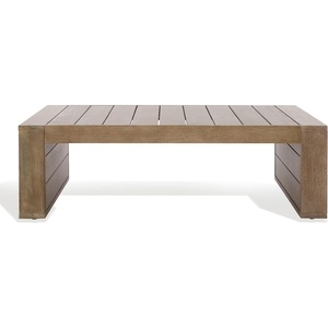 image:imageSAFAVIEH Couture Outdoor Collection Santiago Natural Solid Wood Coffee Table