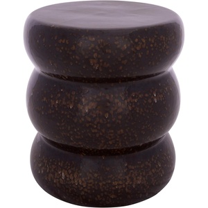 image:imageSAFAVIEH Home Collection  EMI 16Inch Ceramic Garden Stool Grey amp White Glazed Finish Indoor Outdoor Decorative Accent Stool Fully Assembled ACS4612ABrown