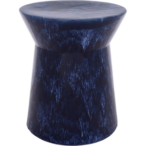 image:imageSAFAVIEH Home Collection  Lessa 18Inch Ceramic Garden Stool Blue Glazed Finish Indoor Outdoor Decorative Accent Stool Fully Assembled ACS4615ABlue
