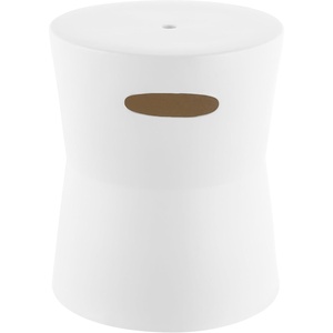 image:imageSAFAVIEH Home Collection Dijera Moss Green Ceramic Decorative Garden Stool for Living Room Bedroom Garden Side Table Plant Stand Fully AssembledMatte White