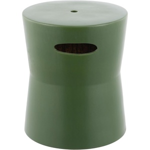 image:imageSAFAVIEH Home Collection Dijera Moss Green Ceramic Decorative Garden Stool for Living Room Bedroom Garden Side Table Plant Stand Fully AssembledMoss Green