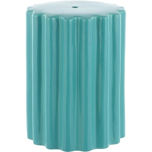 image:imageSAFAVIEH Home Collection Tulett White Ceramic Decorative Garden Stool for Living Room Bedroom Garden Side Table Plant StandRobins Egg Blue