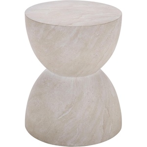 image:imageSAFAVIEH Outdoor  Tina Hourglass Accent Table  Smoke  Fully Assembled  Weather Resistant  Ideal for Deck Patio Backyard 138 W x 138 D x 177 H PAT6203BSmoke