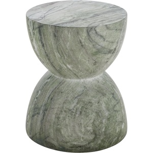 image:imageSAFAVIEH Outdoor  Tina Hourglass Accent Table  Smoke  Fully Assembled  Weather Resistant  Ideal for Deck Patio Backyard 138 W x 138 D x 177 H PAT6203BGreen Marble