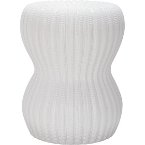 image:imageSafavieh Castle Gardens Collection Hour Glass White Ceramic Garden StoolWhite