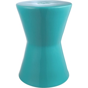 image:imageSafavieh Castle Gardens Collection Liana White Glazed Ceramic Garden StoolLight Blue