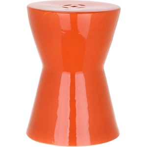 image:imageSafavieh Castle Gardens Collection Liana White Glazed Ceramic Garden StoolOrange