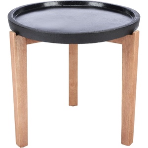 image:imageSafavieh Outdoor Collection Serka NaturalLight Grey Side Table PAT1510BBlack