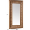 image:imageSAFAVIEH Couture Collection  Kaya Black Wood Rectangle MirrorNatural