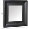 image:imageSAFAVIEH Couture Collection  Kaya Black Wood Square MirrorBlack