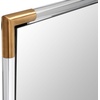 image:imageSAFAVIEH Couture Collection Amina GoldClear Acrylic 35inch Square Decorative Wall Mirror