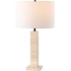 image:imageSAFAVIEH Couture Collection Hannabeth TravertineBlack 27inch Dimmable Table Lamp for Bedroom Living Room Home Office Desk Nightstand