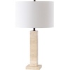image:imageSAFAVIEH Couture Collection Hannabeth TravertineBlack 27inch Dimmable Table Lamp for Bedroom Living Room Home Office Desk Nightstand