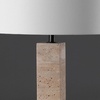 image:imageSAFAVIEH Couture Collection Hannabeth TravertineBlack 27inch Dimmable Table Lamp for Bedroom Living Room Home Office Desk Nightstand