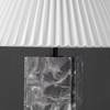 image:imageSAFAVIEH Couture Lighting  Mackenzie 25Inch Square Marble Table Lamp  Cream amp White  Modern Slim Pillar Design  Ideal for Living Room Bedroom  LED Bulb Included CTL1080ALight GreyWhite