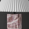 image:imageSAFAVIEH Couture Lighting  Mackenzie 25Inch Square Marble Table Lamp  Cream amp White  Modern Slim Pillar Design  Ideal for Living Room Bedroom  LED Bulb Included CTL1080ATanWhite