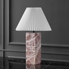 image:imageSAFAVIEH Couture Lighting  Mackenzie 25Inch Square Marble Table Lamp  Cream amp White  Modern Slim Pillar Design  Ideal for Living Room Bedroom  LED Bulb Included CTL1080ATanWhite