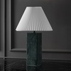image:imageSAFAVIEH Couture Lighting  Mackenzie 25Inch Square Marble Table Lamp  Cream amp White  Modern Slim Pillar Design  Ideal for Living Room Bedroom  LED Bulb Included CTL1080ADark GreenWhite