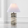 image:imageSAFAVIEH Couture Lighting  Mackenzie 25Inch Square Marble Table Lamp  Cream amp White  Modern Slim Pillar Design  Ideal for Living Room Bedroom  LED Bulb Included CTL1080ACreamWhite
