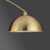 image:imageSAFAVIEH Couture Lighting Collection  Rosabellina Gold amp White 80Inch Dimmable Marble Floor Lamp Modern Arched Metal Shade LED Bulb Included CTL1105A